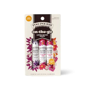 Conjunto de presente Perfume Poo-Pourri On-The-Go, tamanho de viagem, 10 ml, pacote com 3 unidades