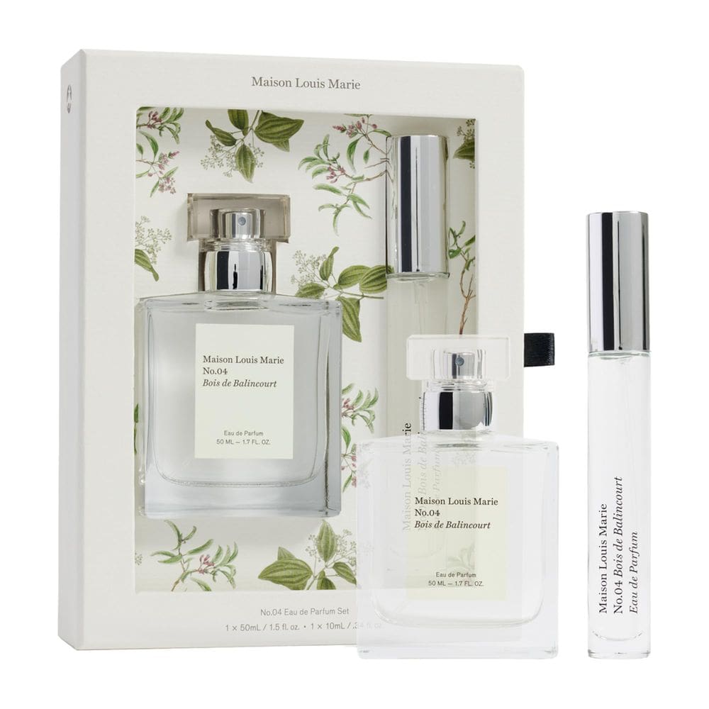 Perfume Maison Louis Marie No.4 Bois de Balincourt, conjunto de presente de 2 peças