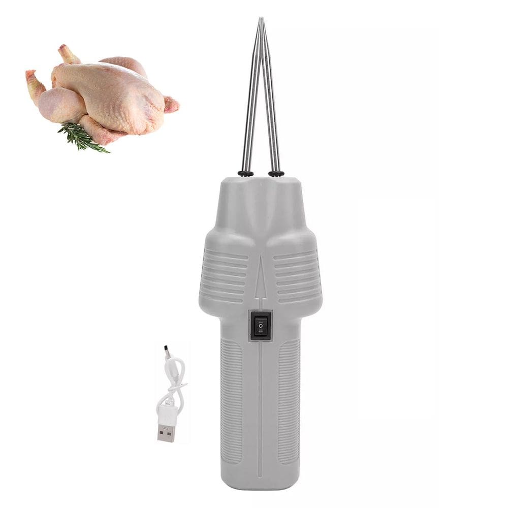 Depenador Eletrico Remove Pena Frango Galinha Pato Ganso Peru Aves USB Bateria Recarregavel