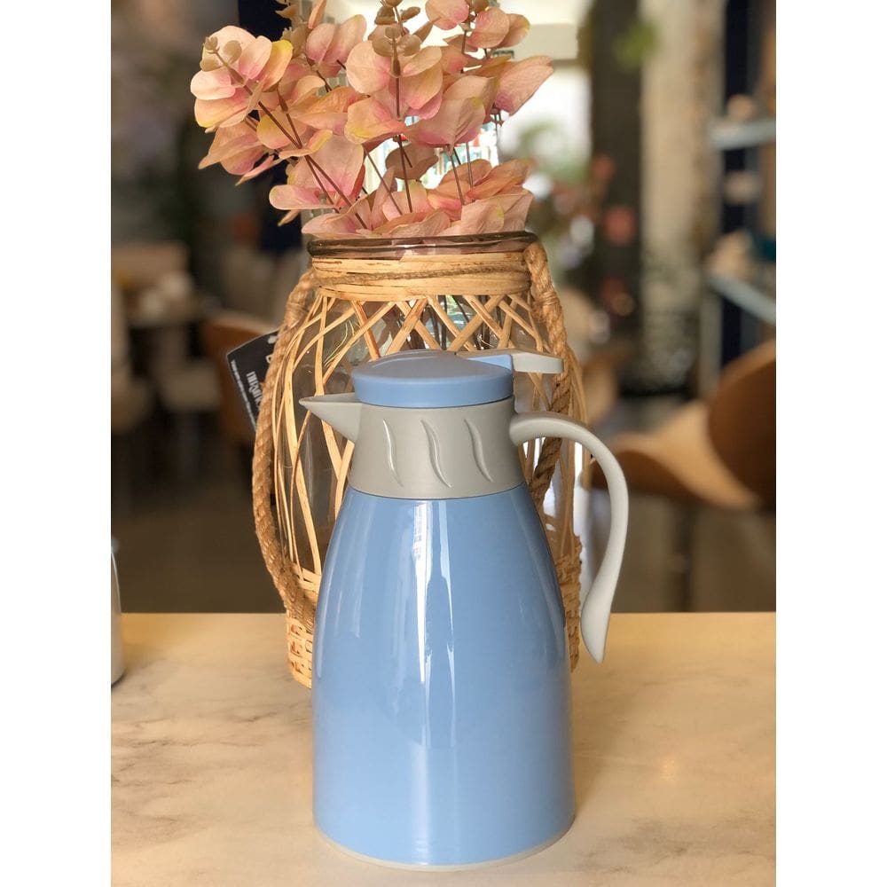 Garrafa térmica Kinde em plástico 1L  azul