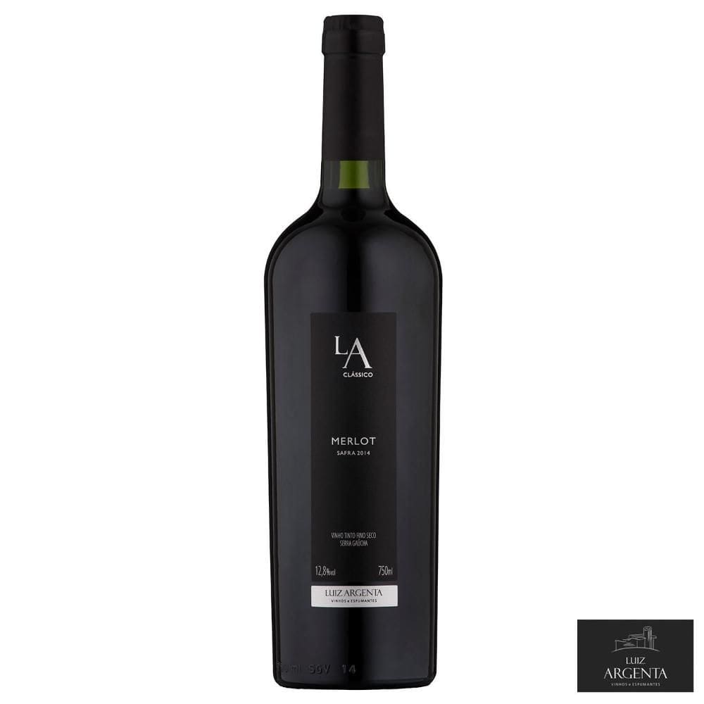 Vinho Tinto Merlot L.A. Clássico Luiz Argenta 2017 750 ml