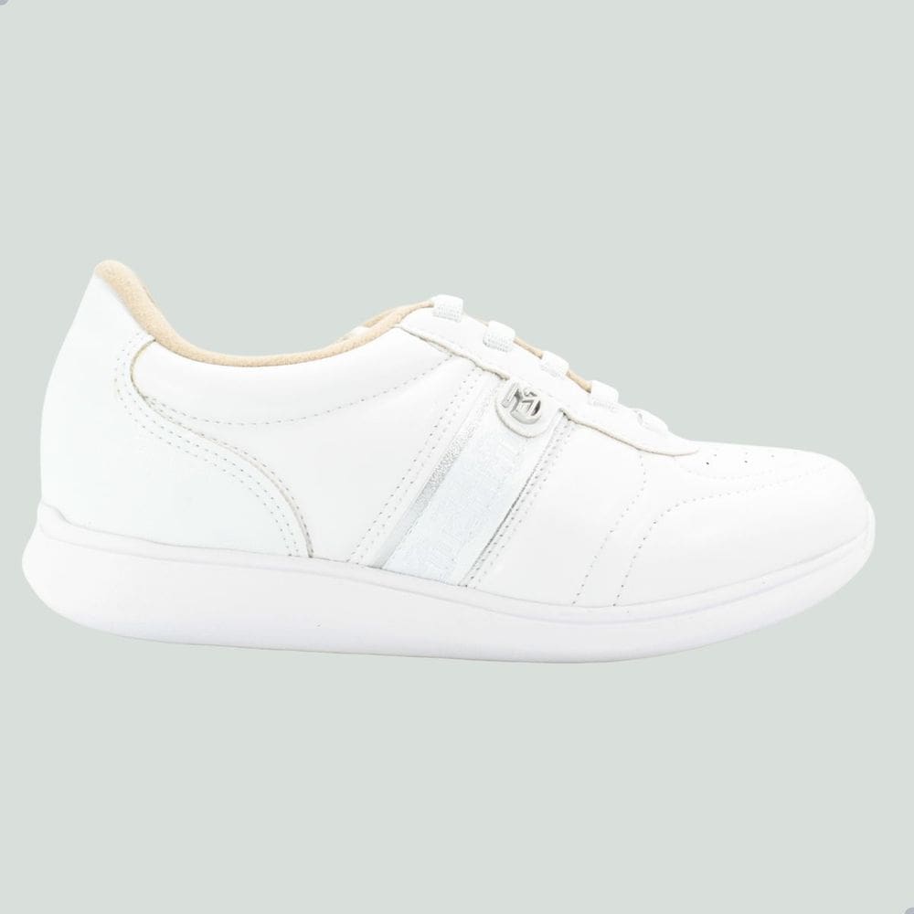 Tênis Casual Modare Branco/Prata
