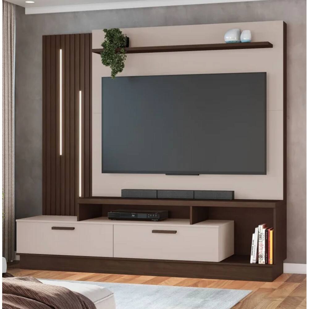 Home Para Tv Até 65" Despertar JCM Movelaria - Café Soft/Off