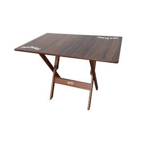 Kit 2 Conjuntos Mesa Dobrável Madeira 110x70 com 4 Cadeiras Personalizada Jack Imbuia - Tarimatã