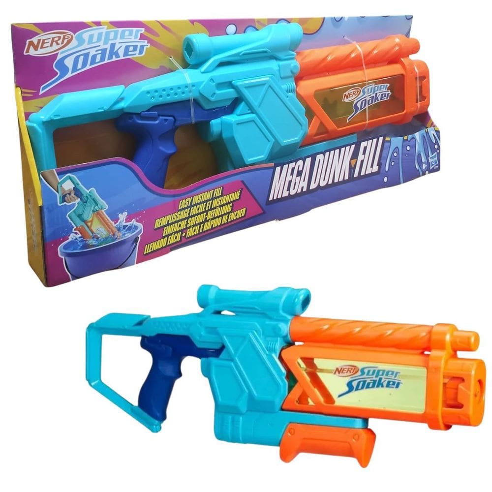 Lançador de Agua Mega Nerf Soaker Enchimento por Mergulho