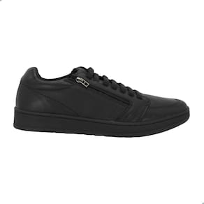 Sapatênis Casual Masculino Freeway Jhon02 3138 Couro Preto