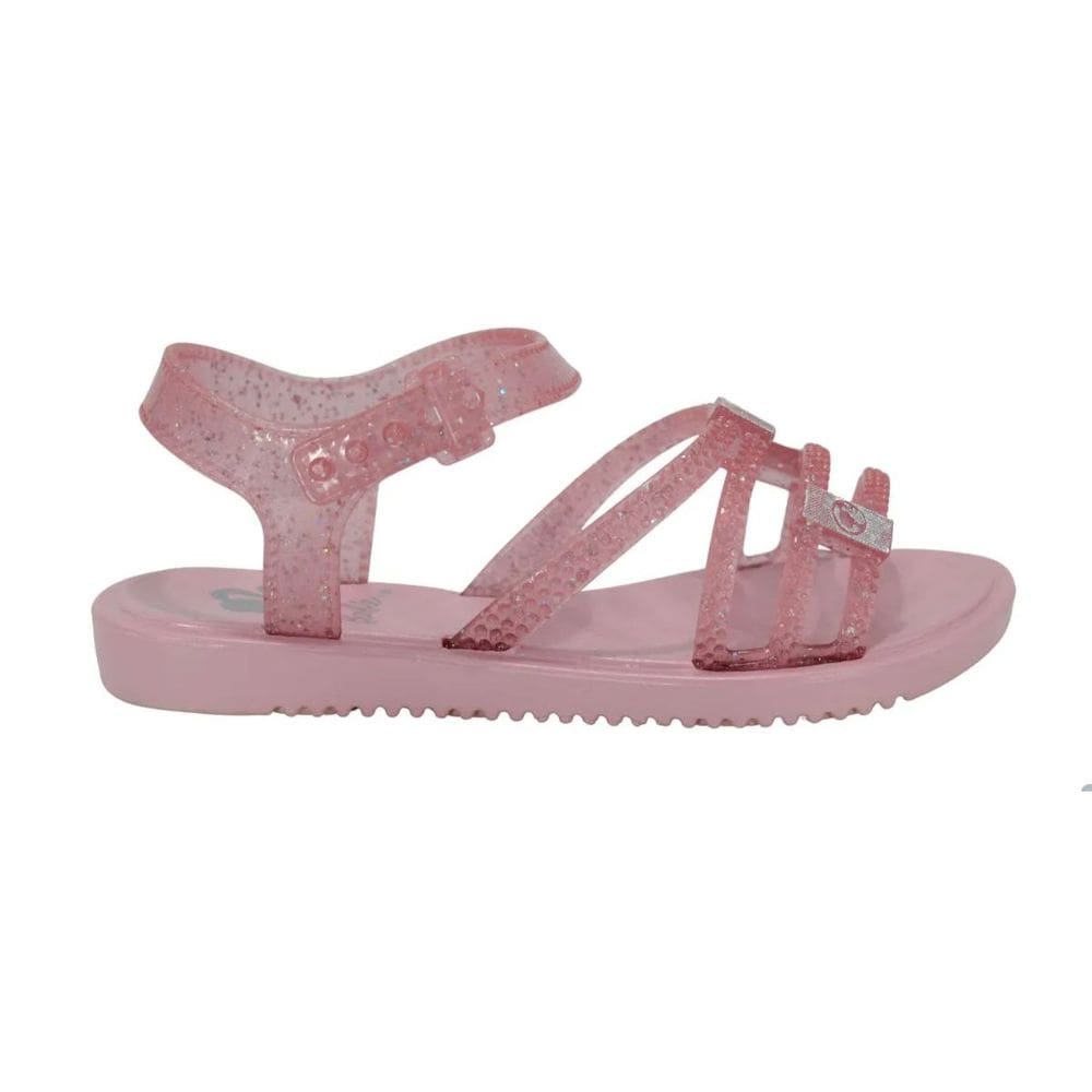 Sandália Infantil Menina Grendene Kids Barbie Unicórnio Com Estojo Rosa Glitter