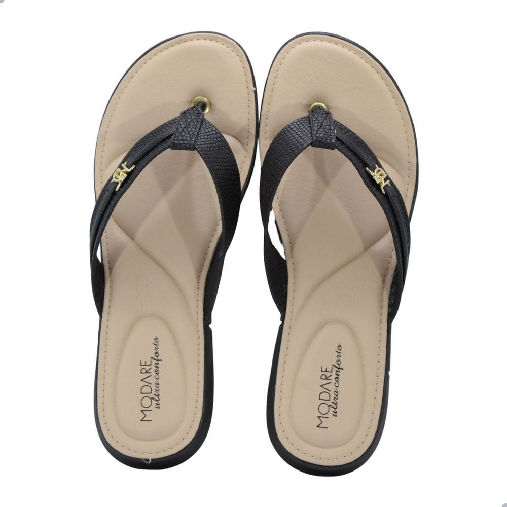 Tamanco Feminino Modare Napa Lezard Paris Preto