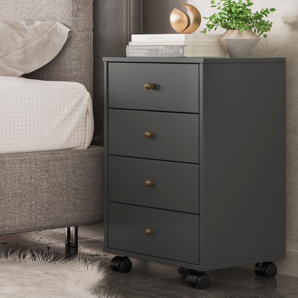 Mesa de Cabeceira 4 Gavetas Presence