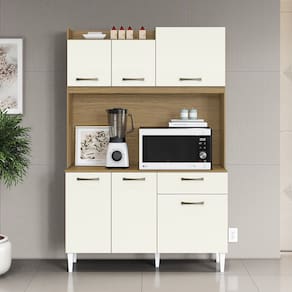 Cozinha Compacta Berlim Atacama Off White Aramóveis