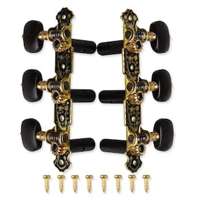 Conjunto Guitar Tuners Machine Heads 3+3 para guitarra clássica