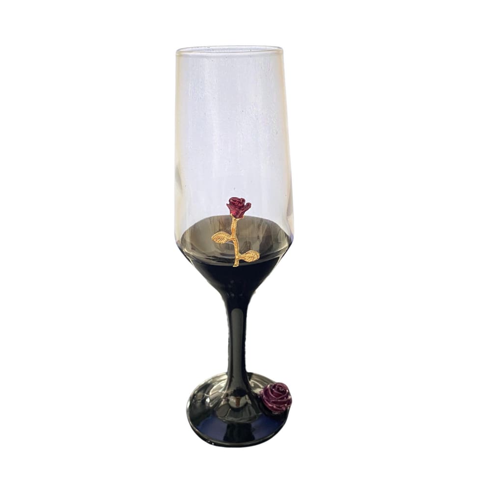 Taça Maria Mulambo Rosa Roxa Champagne Vidro 186ml