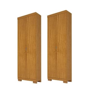 Kit 2 Armário Multiuso Israel 2 Portas com Chave 100% MDF – Linhamobília
