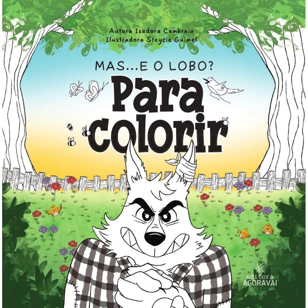 Mas… e o lobo? Para colorir