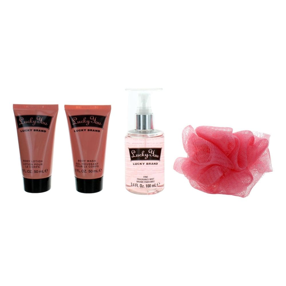 Conjunto de presentes Lucky You da Lucky Brand para mulheres, 50 ml, 4 peças