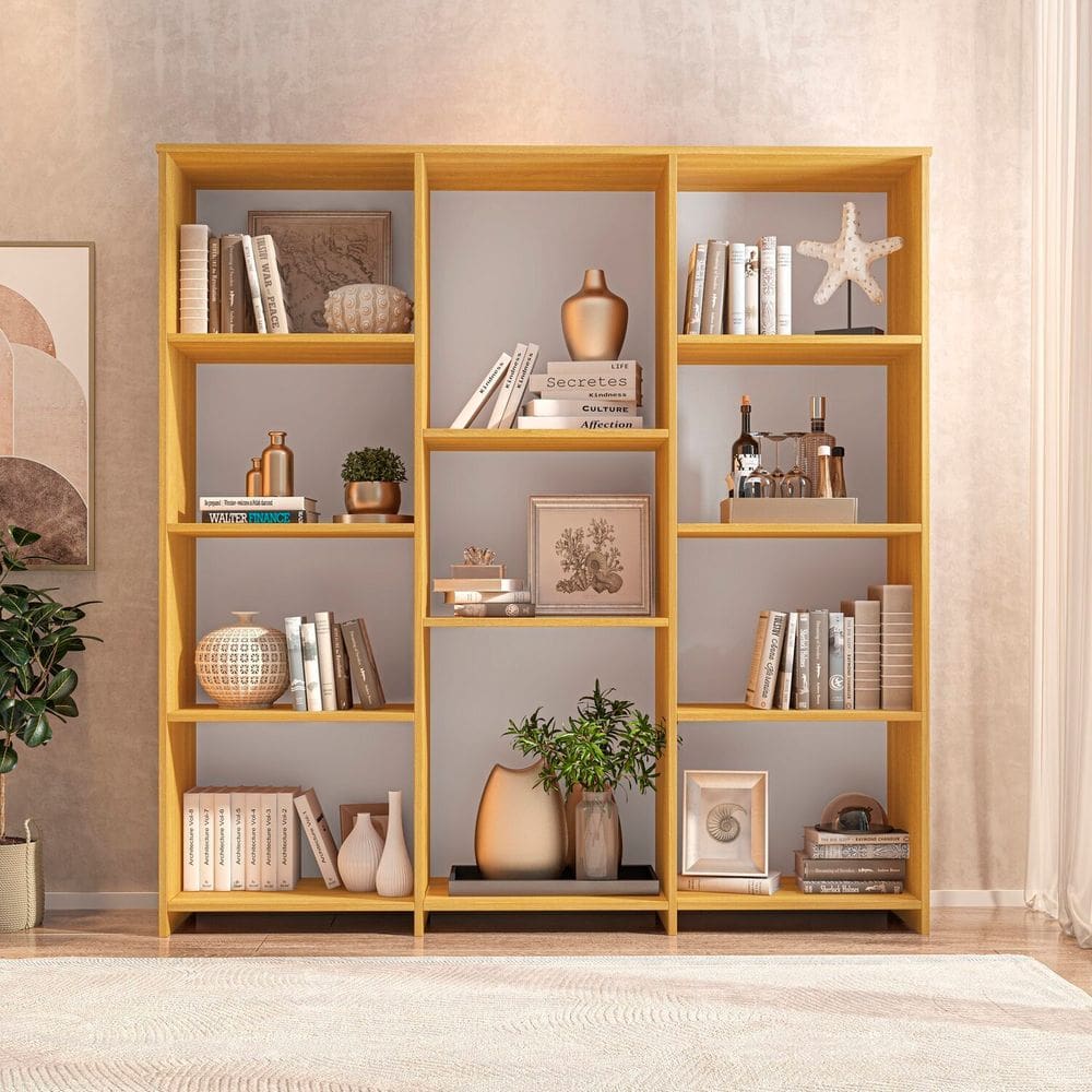 Estante Livreiro Multiuso Odelia com 11 Nichos Freijó