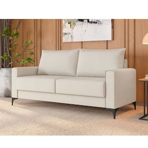 Estofado 3 Lugares Paradiso Tamanho 180 Cm Branco