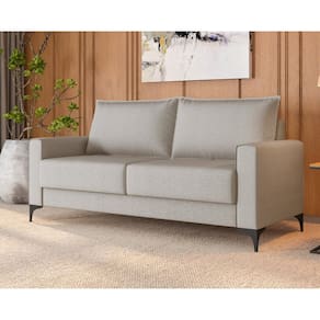 Estofado 3 Lugares 101x200x81cm Coleção Premium Bege