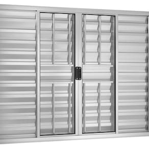 Janela Veneziana 6 Folhas com Grade 120x200cm