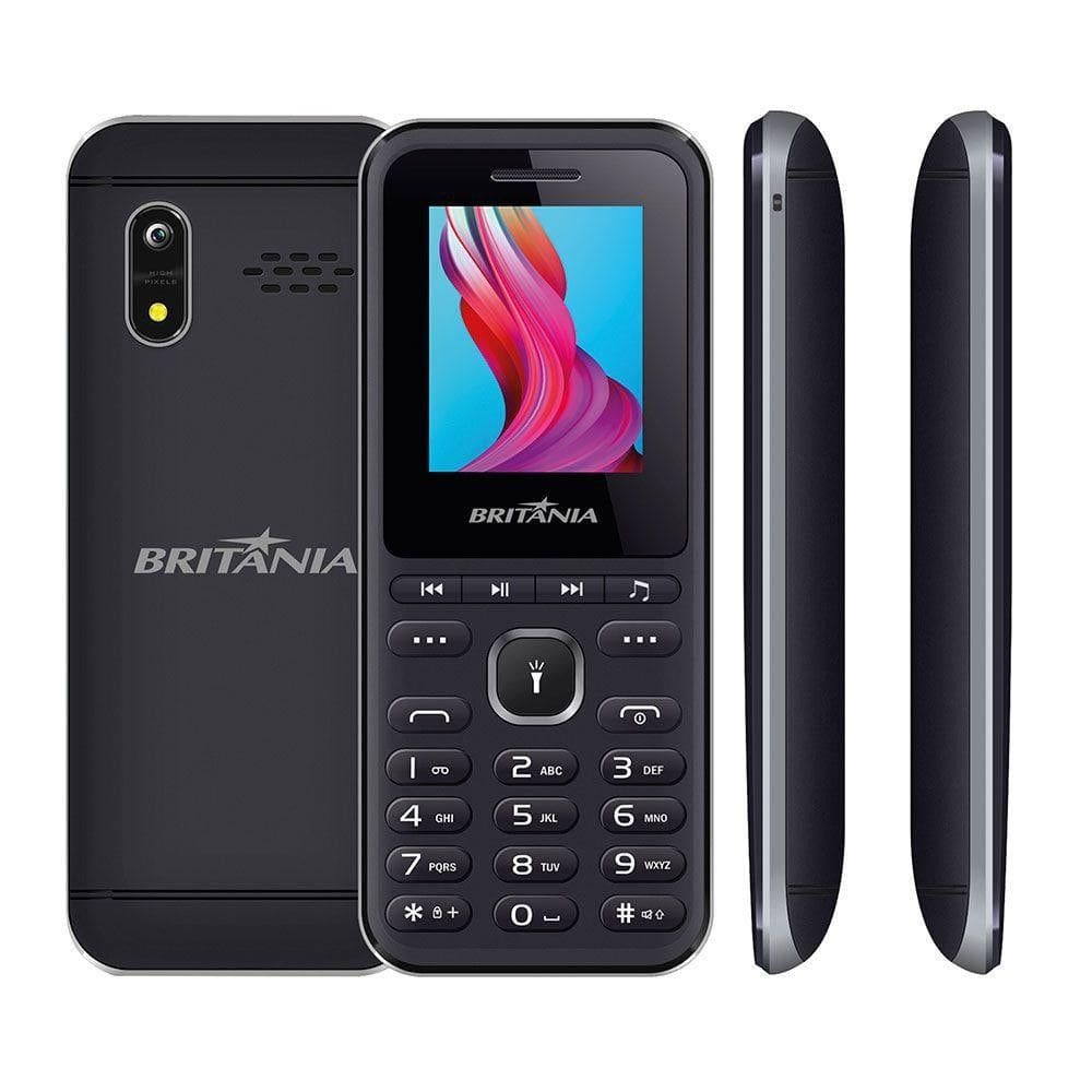 Celular Britania 2 Chips Bluetooth Radio Fm 2g Preto