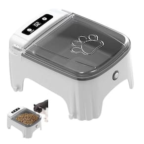 Comedouro Automatico Gato Pet Cachorro Cao Raçao Petisco Sensor Presença Movimento Animal de Estimaçao Temporizador Programavel