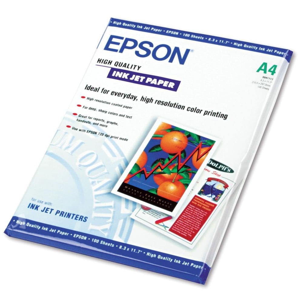 Imprimir papel de cópia Epson 100 folhas A4 para jatos de tinta