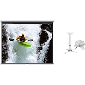 Tela de Projeção Retrátil TES 110¨ TRM200SA + Sup Multivisão
