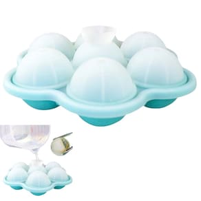 Forma de Gelo Bandeja Silicone Bebida Drink Coquetel Molde Resistente Formato Bola de Basquete Evento Festa Comemoraçao
