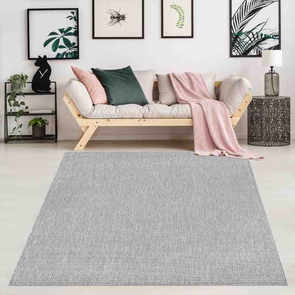 Tapete Sisal Salinas 2,50 x 3,00 Prata Niazitex