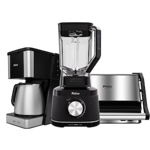 Kit Philco Cafeteira + Liquidificador + Grill E Sanduicheira