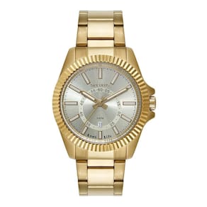 Relógio Seculus Masculino Ref: 44264Gpsvda2 Casual Dourado
