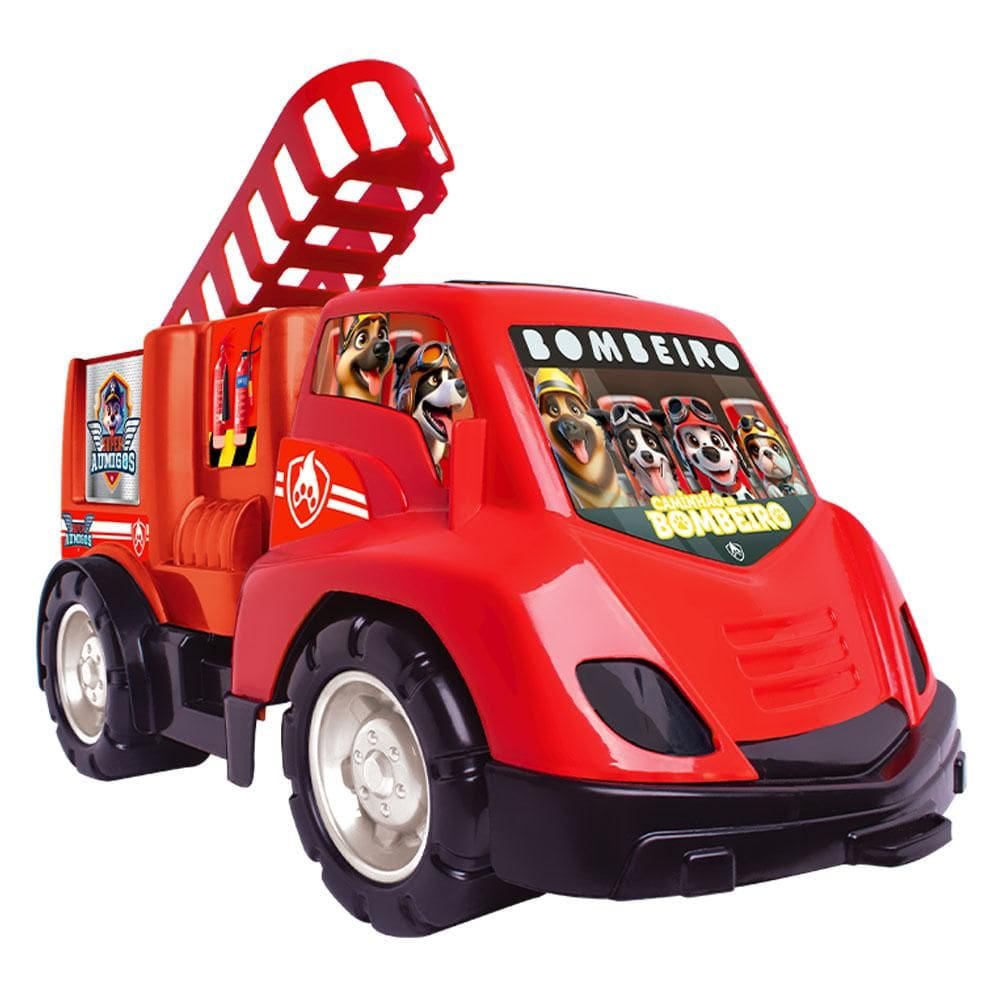 Caminhão de Bombeiro Super Aumigos Samba Toys 0319