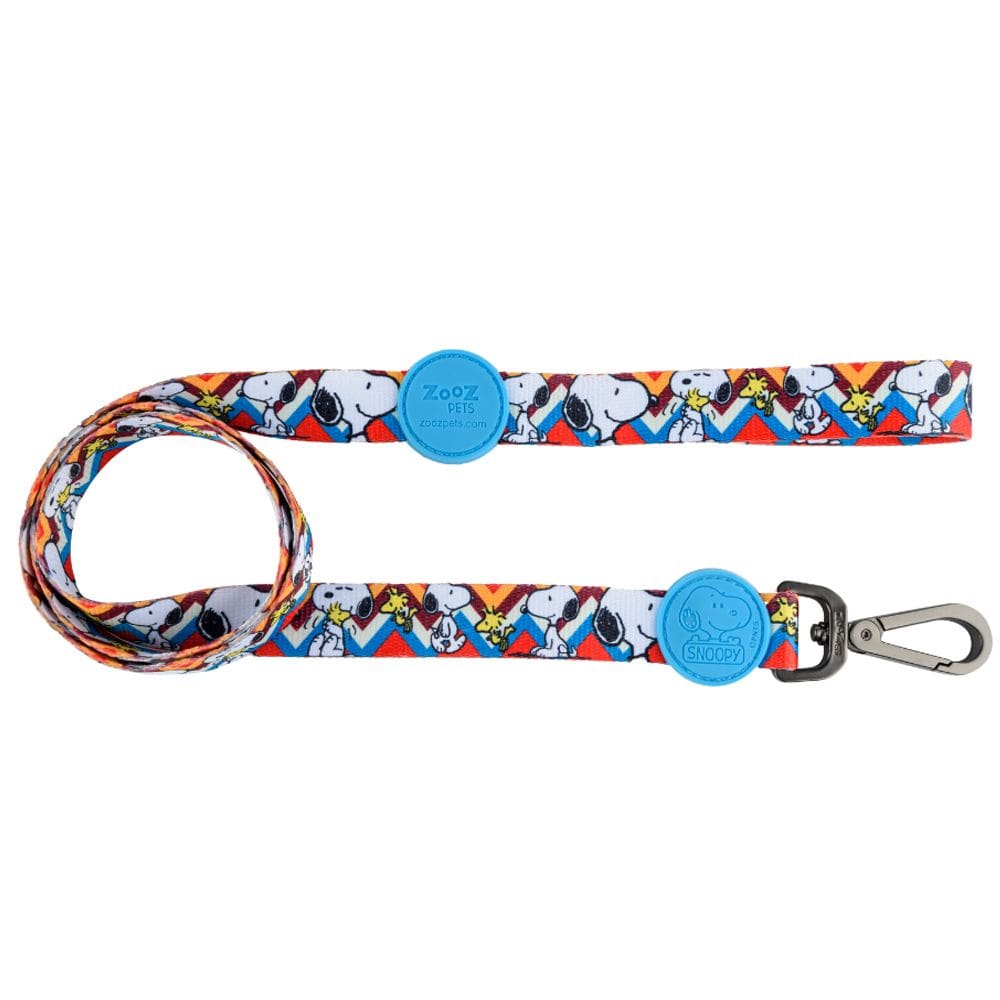 Guia Para Cachorro Snoopy Zig Zag Com Mosquetão 1,20m Zooz Pets
