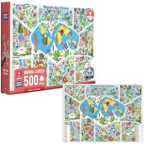 Quebra-Cabeça 500 Peças Mundo Das Flores Suave Toyster