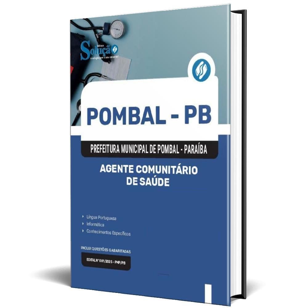 Apostila Prefeitura Pombal Pb 2025 Agente Comunitário Saúde