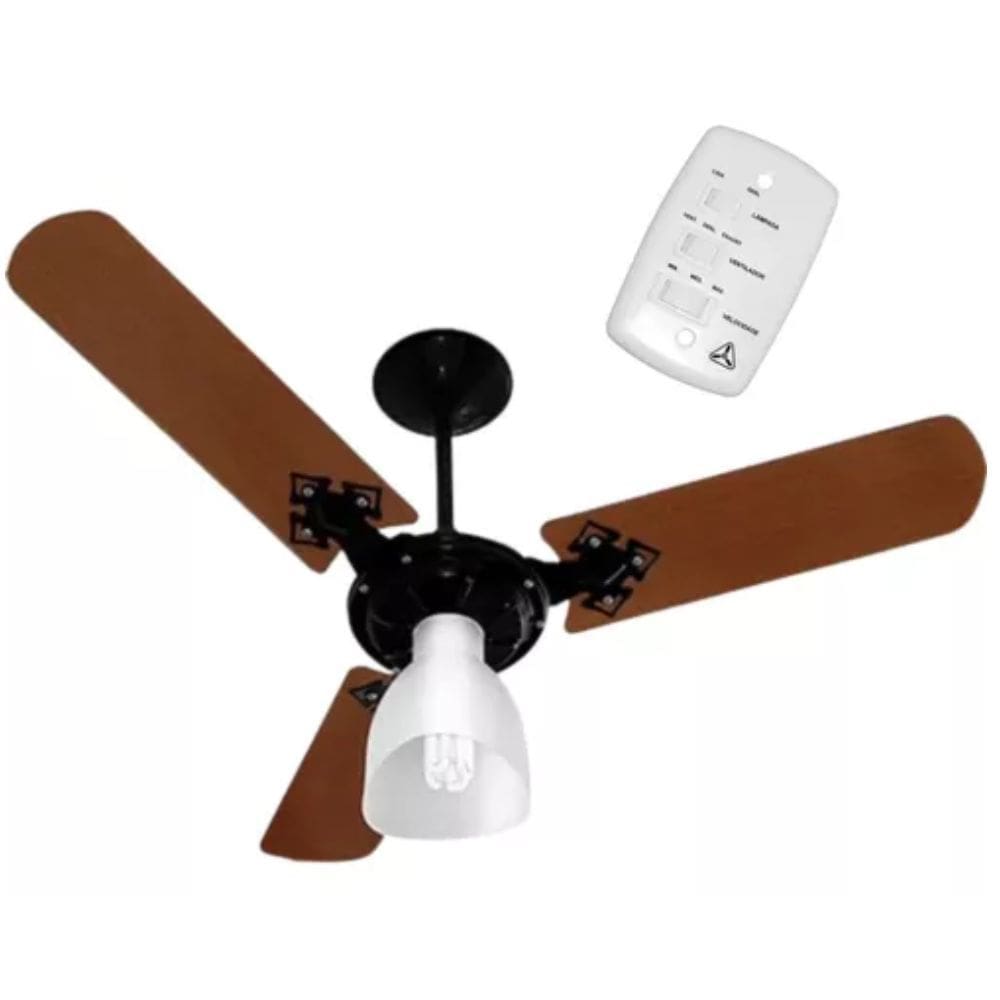 Ventilador De Teto Ventura Ventidelta Mogno - 52-3203