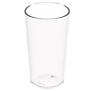 48 Copos Altos 500ml Plástico Transparente Escolar Refeitório Lanche Restaurante Crippa