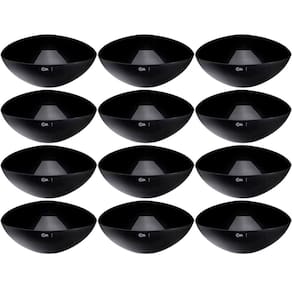 12 Tigelas Pretas 5L Servir Salada Frutas Pipoca Restaurantes Coza Essential Triangular