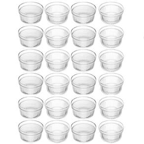 24 Ramequins de Vidro 200ml Cumbuca Molheira Porta Condimentos Restaurante Lancheria