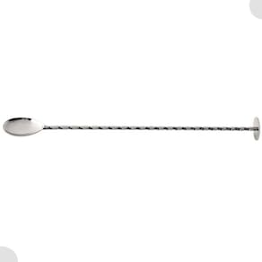 Colher Bailarina Espiral com Disco Tramontina em Aço Inox 27 cm Drinks Coquetel