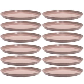 12 Bandejas Redonda 34cm Amêndoa Servir Bar Restaurante Bubble Crippa