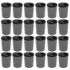 Kit 24 Farinheiras Porta Farofa Temperos com Tampa 400ml Crippa Fumê