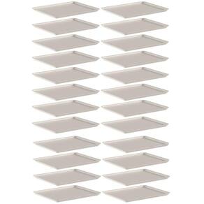 24 Bandejas Servir Restaurante 27x22cm Ou Fast Food Lanchonete Hotel Buffet Self Service