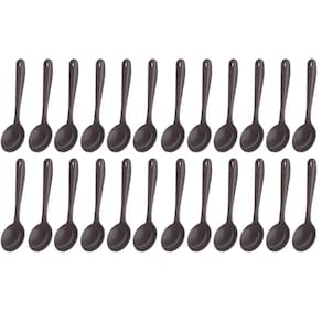 Kit 24 Conchas Nylon 32cm Cinza Molho Sopa Feijão Cozinha Kitch Crippa Tornado