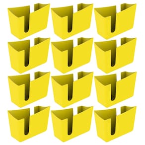 Kit 12 Porta Guardanapos de Mesa Organizador Trio Crippa Amarelo Restaurante Lanchonete