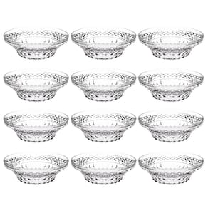 Kit 12 Tigelas Redondas 3,3L Crippa Transparente Plástica Salada Sobremesa Restaurante