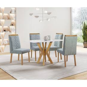 Sala de Jantar 4 Cadeiras 0,90x0,90m Andria Art Salas