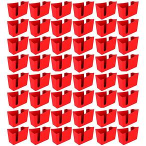 Kit 48 Suportes Porta Guardanapos de Mesa Trio Crippa Vermelho Lanchonete Restaurante