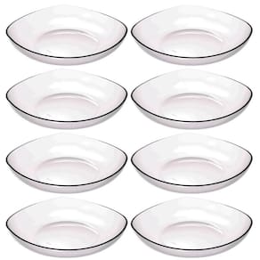 8 Cestas para Frutas Fruteira de Mesa Transparente 3,5L Trio Crippa Bancada Verduras
