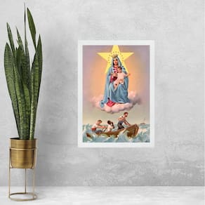 Quadro Decorativo Nossa Senhora Dos Navegantes 24X18Cm